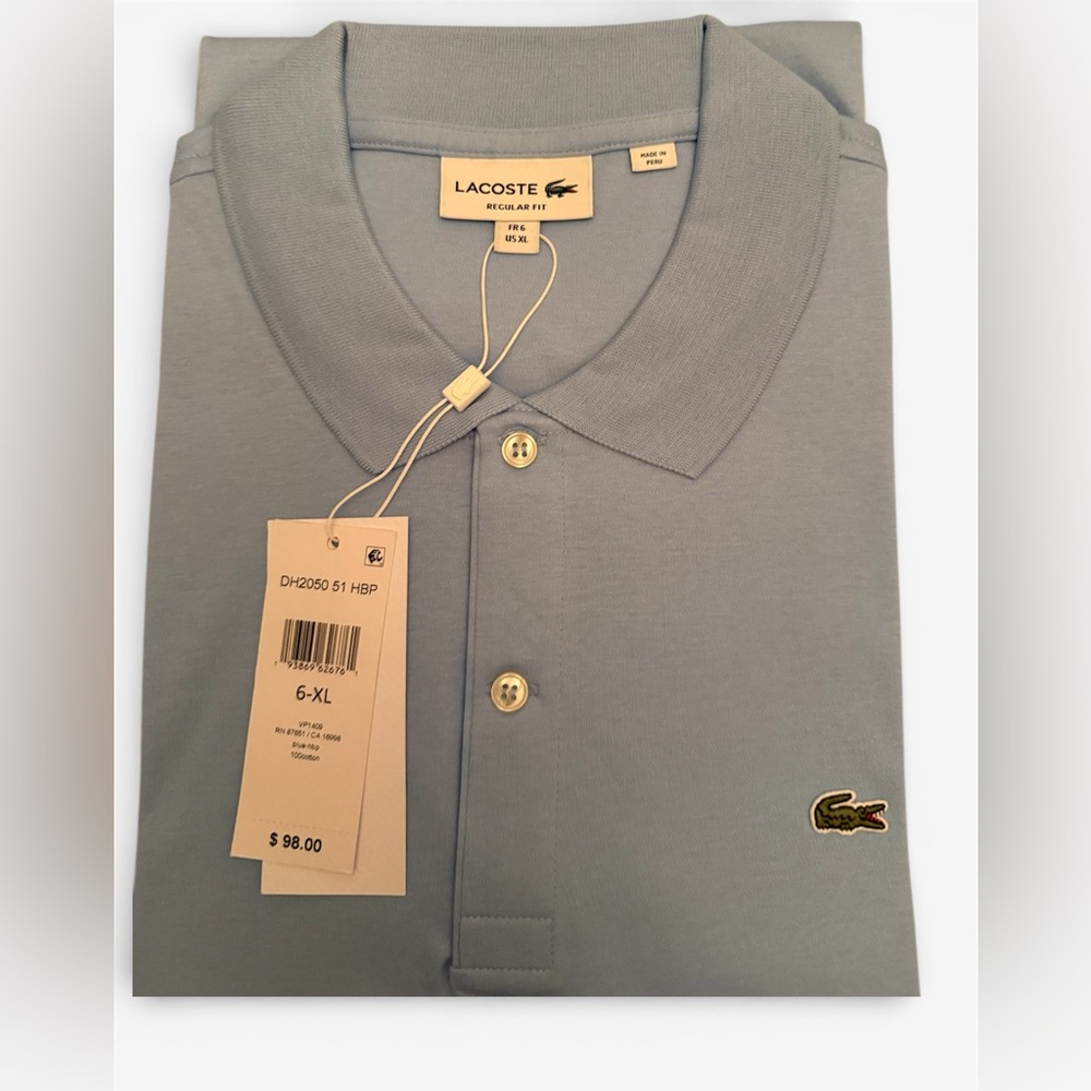 Lacoste Men's Light Blue Polo Shirt - Picture 2 of 6